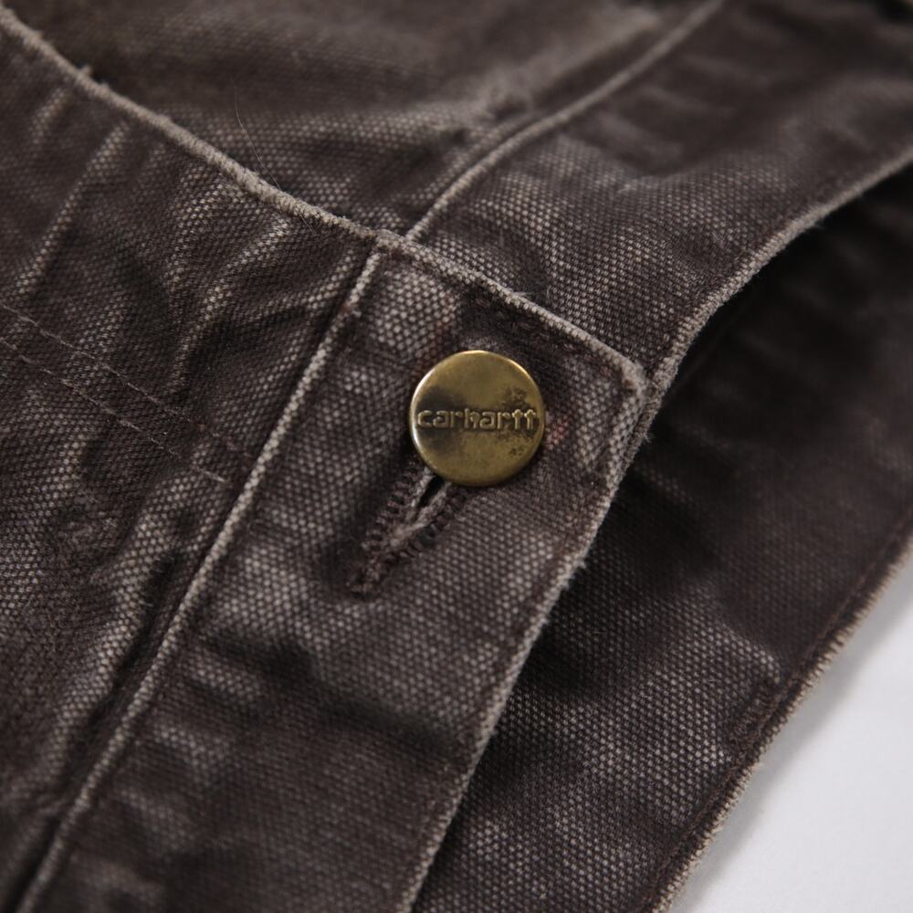 Vintage Carhartt B136 DKB Distressed Faded Brown Double Knee Pants 33x30 - Picture 13 of 16